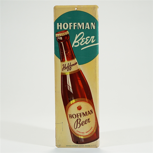 Hoffman Beer Tin Sign Doorpush -SWEET RARE-