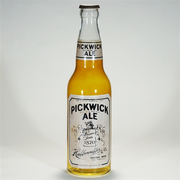 Haffenreffer Pickwick Ale Large DISPLAY BOTTLE