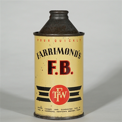Farrimonds F.B. English Cone Top Beer Can