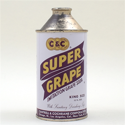 C and C Super Grape Soda Cone Top -NEAR PERFECT-
