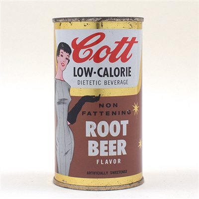 Cott Diet Root Beer Soda Flat Top