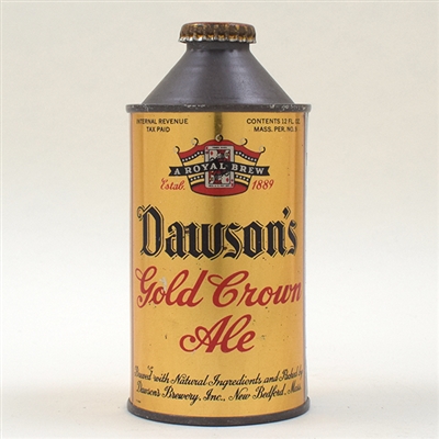 Dawsons Gold Crown Ale Cone Top 158-32