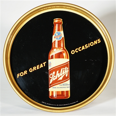 Schlitz For Great Occasioins Beer Serving Tray