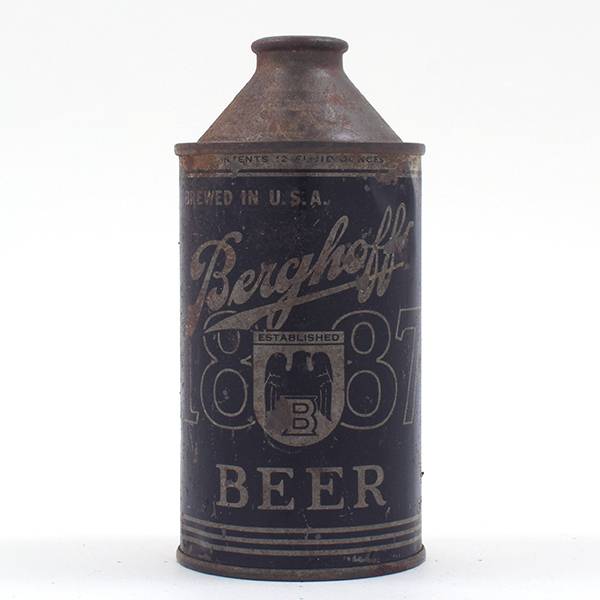 Lot Detail - Berghoff Beer OLIVE DRAB Cone Top 151-23