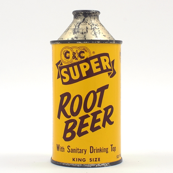 C and C Super Root Beer Soda Cone Top