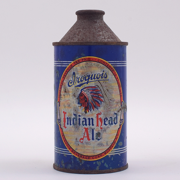 Iroquois Indian Head Ale Cone Top 170-7