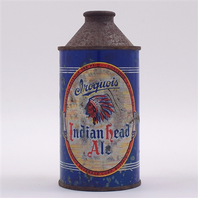 Iroquois Indian Head Ale Cone Top 170-7