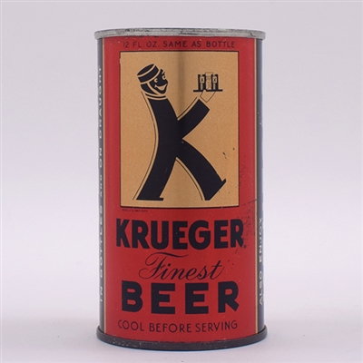 Krueger Beer Opening Instruction Flat Top 90-8