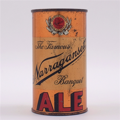 Narragansett Ale Opening Instruction Flat Top 101-11