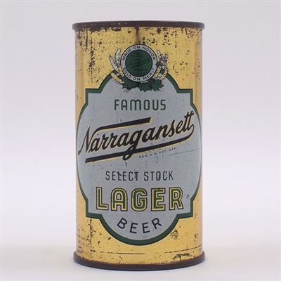 Narragansett Select Stock Beer IRTP Flat Top 101-26