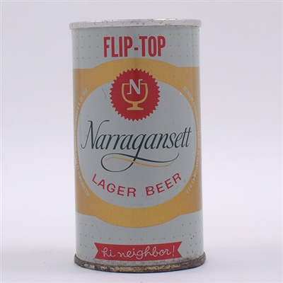 Narragansett Beer FLIP TOP ENAMEL GOLD 95-38