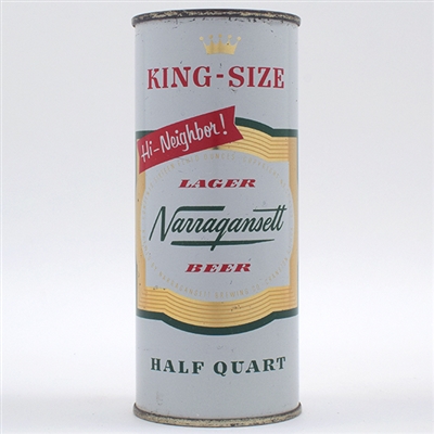 Narragansett Beer Pint Flat Top 232-26