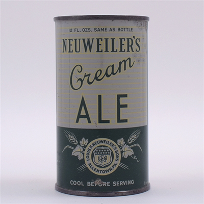 Neuweilers Cream Ale GRAY Opening Instruction Flat 102-32