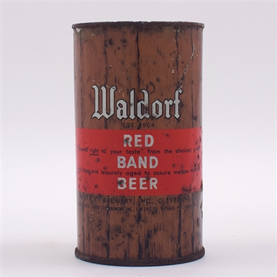 Waldorf Red Band Beer Flat Top BREWED RIGHT 144-5