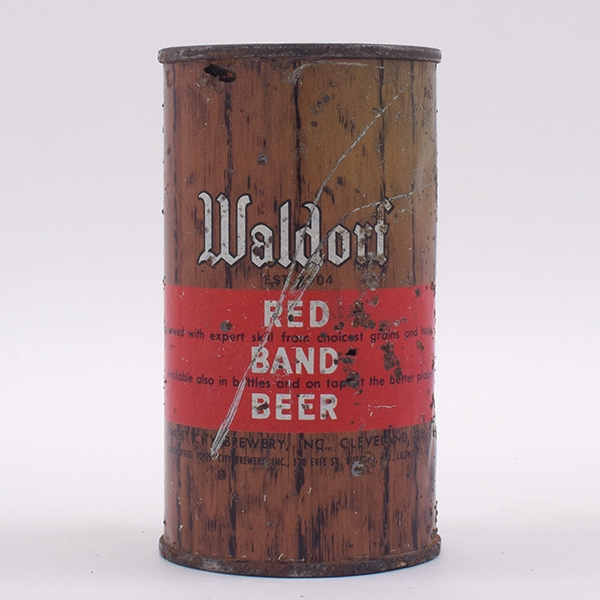 Waldorf Red Band Beer Flat Top BREWED WITH 144-6