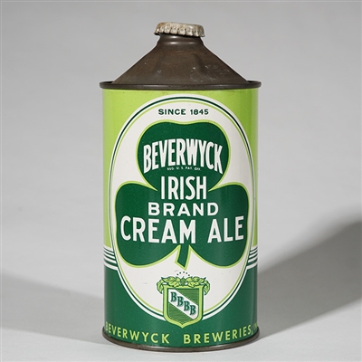 Beverwyck Irish Cream Ale Quart Cone SINCE 1845 203-4