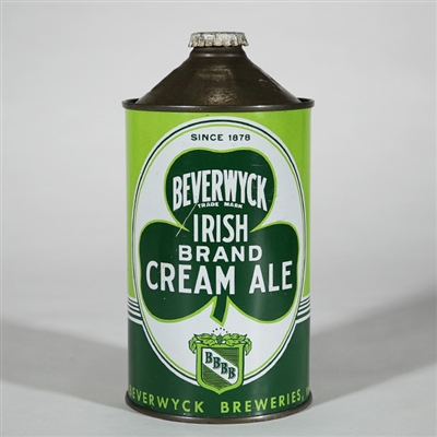Beverwyck Irish Cream Ale Quart Cone SINCE 1878 203-5