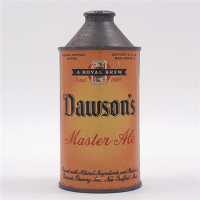 Dawsons Master Ale Cone Top 158-29