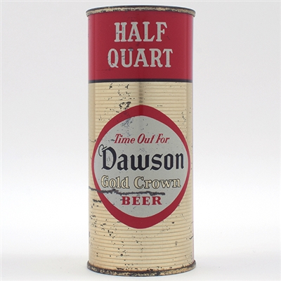 Dawson Gold Crown Beer Pint Flat Top 228-8