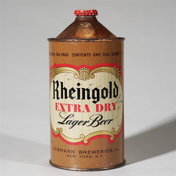 Rheingold Extra Dry Lager Beer Quart 218-7