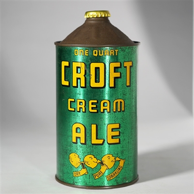 Croft Cream Ale Quart Cone Top 4 PRODUCTS 206-3