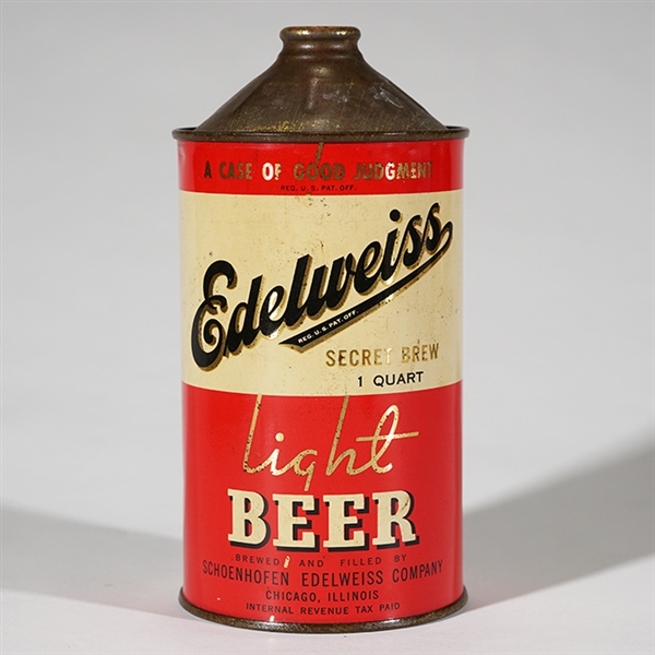 Edelweiss Light Beer IRTP FACE Quart Cone 207-9