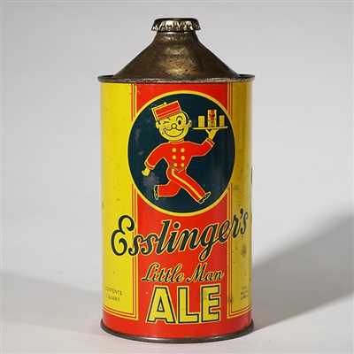 Esslingers Little Man Ale Quart FLAT TOP ON TRAY 208-9