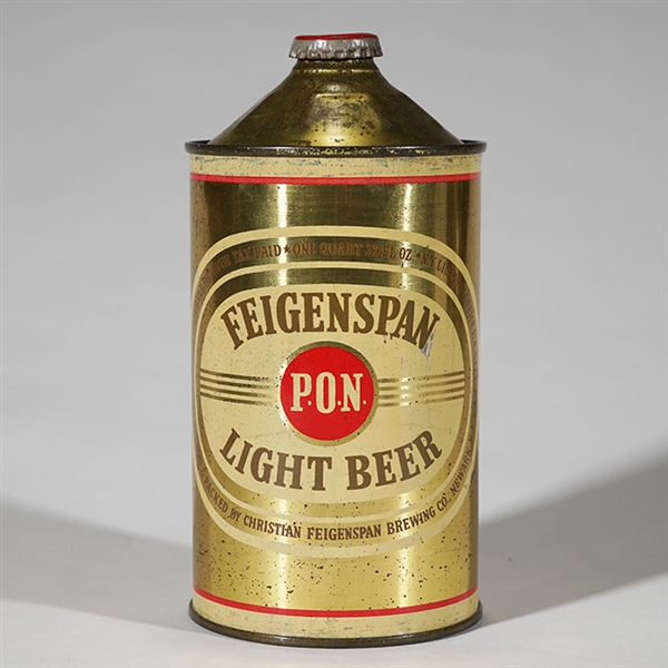 Feigenspan P.O.N. Light Beer Quart Cone 209-11