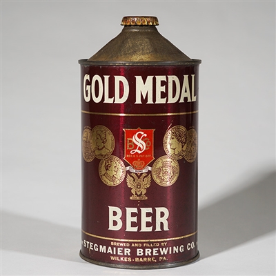 Gold Medal Beer Quart Cone RED SHIELD 210-6