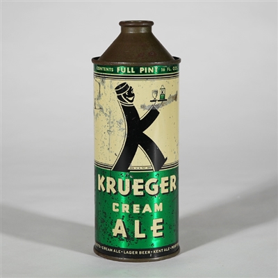 Krueger Cream Ale Pint Cone Top Can 231-19