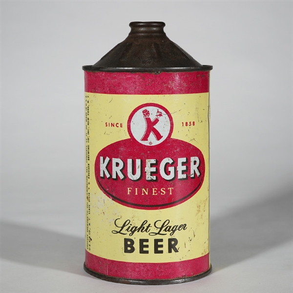 Krueger LIGHT LAGER Quart Cone Top Can -TOUGH- 213-9