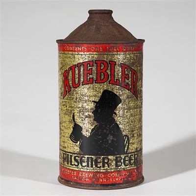 Kuebler Pilsener Beer Quart Cone Top 214-5 214-5