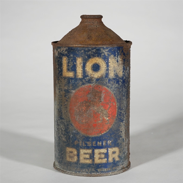 Lion Pilsener Beer Quart Cone Top UNLISTED
