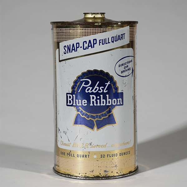 Pabst Blue Ribbon Snap-Cap Quart GOLD 217-3