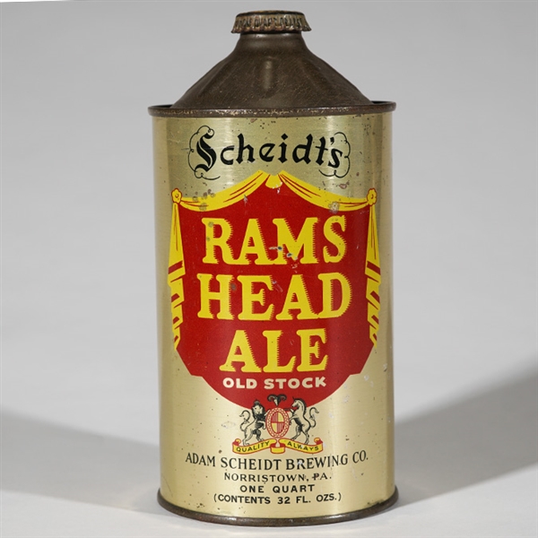 Rams Head Ale Quart CONE Top 217-15