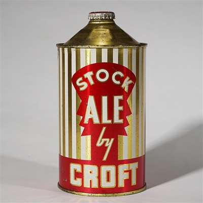 Stock Ale by Croft Quart Cone Top -WOW- 206-5