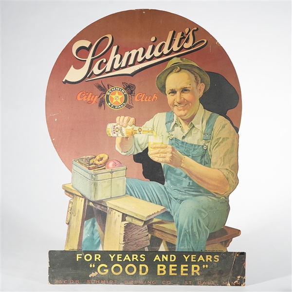 Schmidts City Club For Years and Years Diecut Sign 