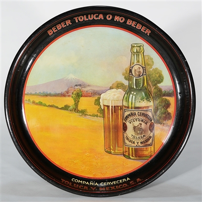 Victoria Toluca Mexico Beer Advertising Tray 