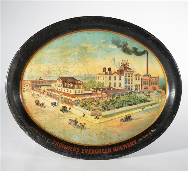 Trommers Evergreen Brewery Factory Scene Tray 