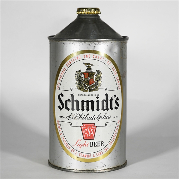 Schmidts Light Beer Quart Cone 219-7