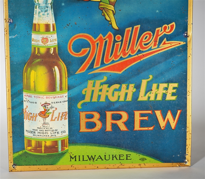 New Miller High Life Beer Bartender Drinking Drinker Nos Vintage Belt 2024 Buckle Club Bar Party Weed Booze Football Moon