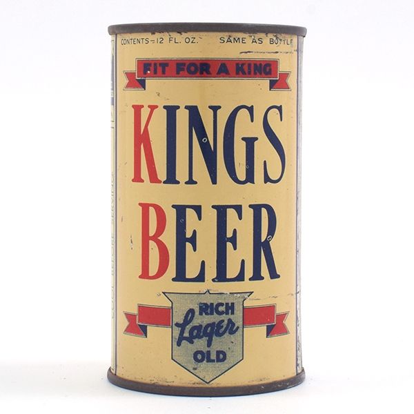 Kings Beer Opening Instruction Flat Top 88-2