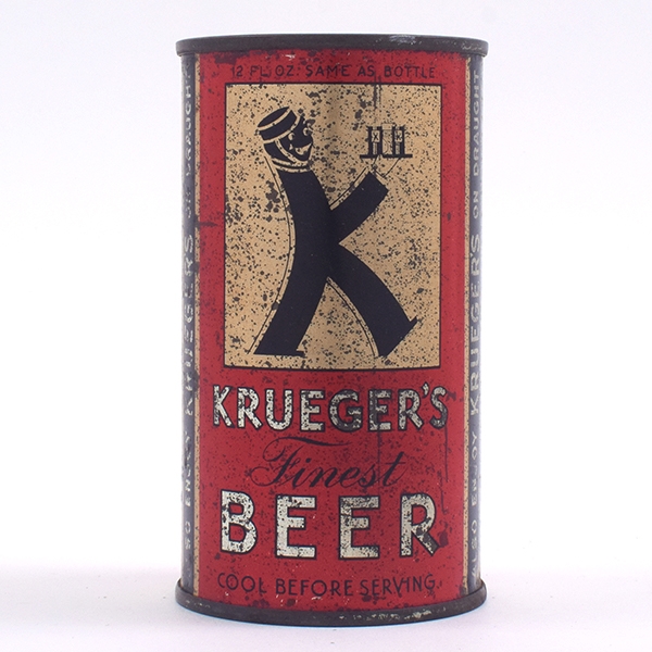 Kruegers Beer Opening Instruction Flat Top 90-5