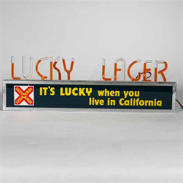 Lucky Lager Neon ROG BUBBLER Sign 