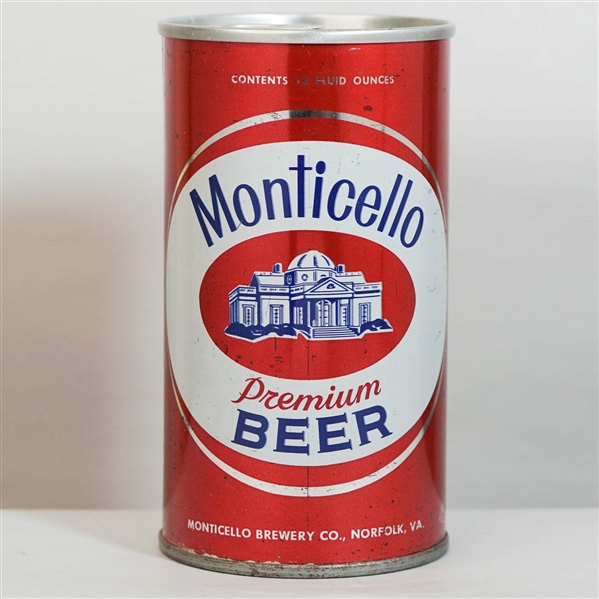 Monticello Premium Beer Pull Tab 95-6