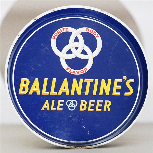 Ballantine Ale Borromean Rings Beer Tray 