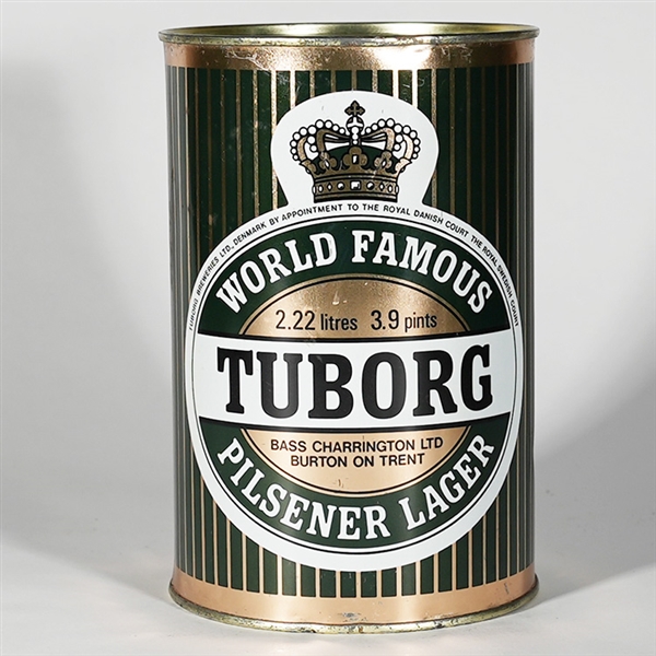 Tuborg World Famous Pilsener Lager Large Flat Top Can 