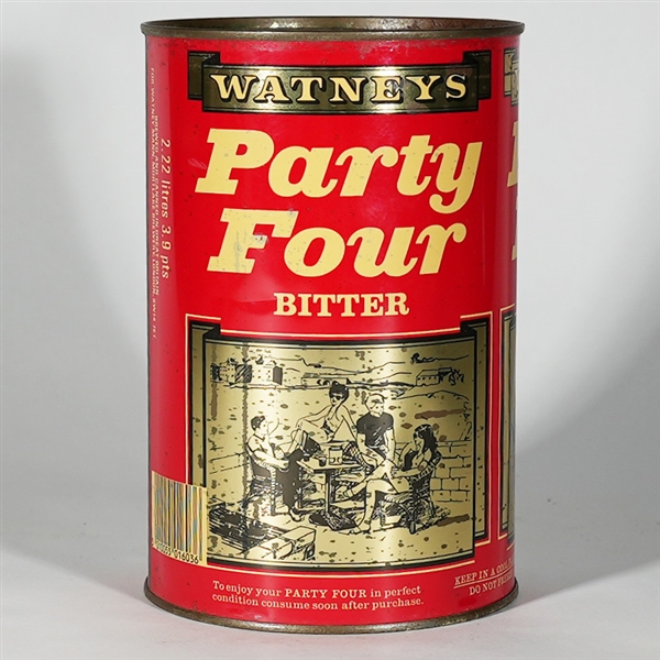 Watneys Party Four Bitter Large Flat Top Can 