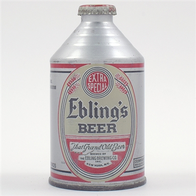 Eblings Beer Crowntainer Cone Top WITHDRAWN FREE 193-9