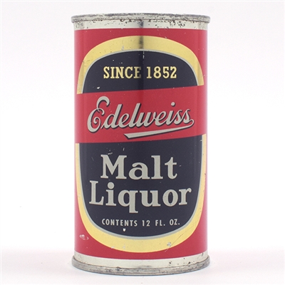Edelweiss Malt Liquor Flat Top RARE ORIGINAL 59-9